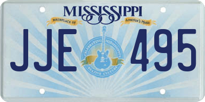MS license plate JJE495