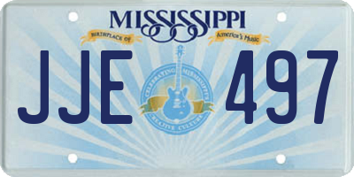 MS license plate JJE497