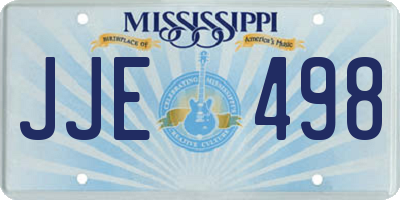 MS license plate JJE498
