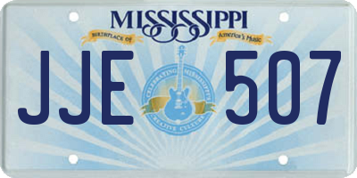 MS license plate JJE507