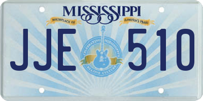 MS license plate JJE510