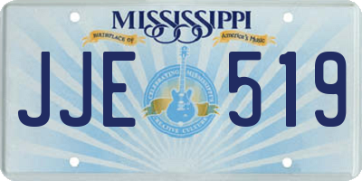 MS license plate JJE519