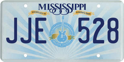 MS license plate JJE528