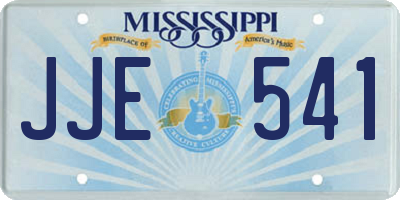 MS license plate JJE541