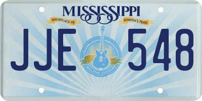 MS license plate JJE548