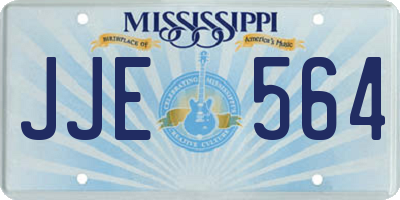 MS license plate JJE564