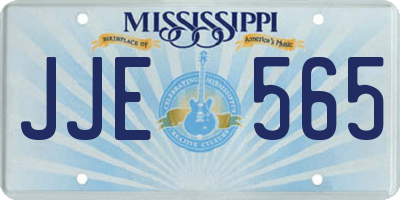 MS license plate JJE565