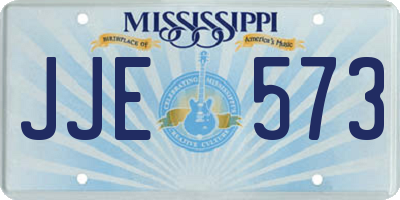 MS license plate JJE573