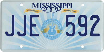 MS license plate JJE592