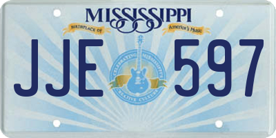 MS license plate JJE597