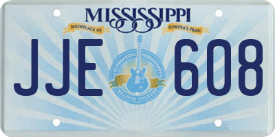 MS license plate JJE608