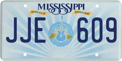 MS license plate JJE609