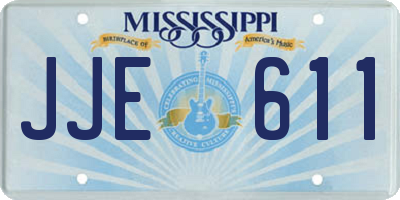 MS license plate JJE611