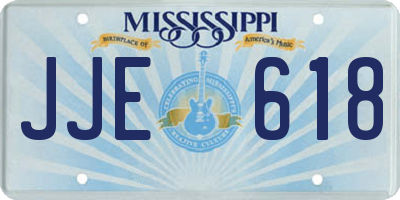 MS license plate JJE618