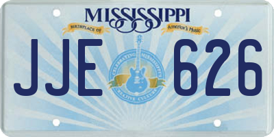 MS license plate JJE626