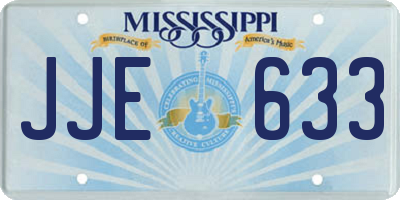 MS license plate JJE633