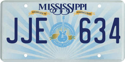 MS license plate JJE634