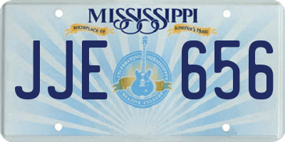 MS license plate JJE656
