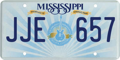 MS license plate JJE657