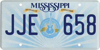 MS license plate JJE658