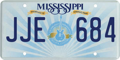 MS license plate JJE684