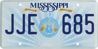 MS license plate JJE685