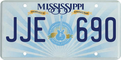 MS license plate JJE690