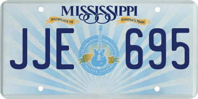 MS license plate JJE695