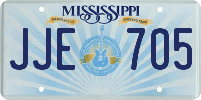 MS license plate JJE705
