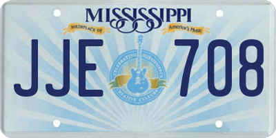 MS license plate JJE708