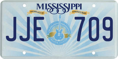 MS license plate JJE709