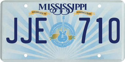 MS license plate JJE710