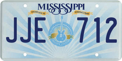 MS license plate JJE712