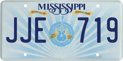 MS license plate JJE719