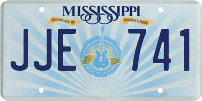 MS license plate JJE741