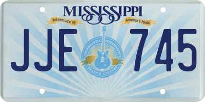 MS license plate JJE745