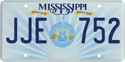 MS license plate JJE752