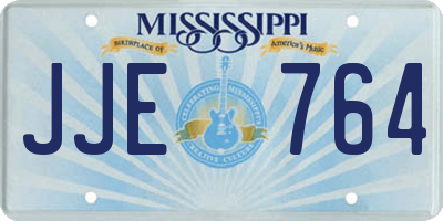 MS license plate JJE764