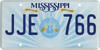 MS license plate JJE766