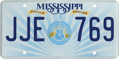 MS license plate JJE769