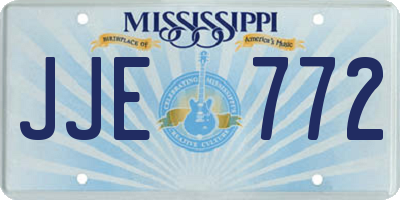 MS license plate JJE772
