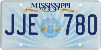 MS license plate JJE780
