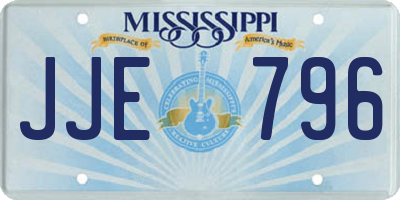 MS license plate JJE796