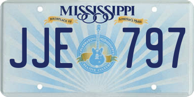 MS license plate JJE797