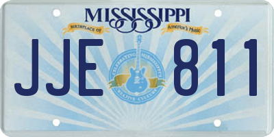 MS license plate JJE811