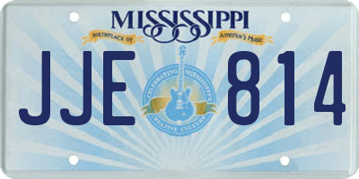 MS license plate JJE814