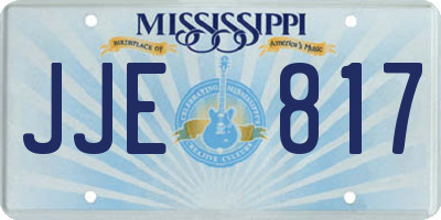 MS license plate JJE817