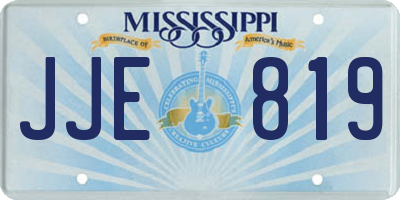 MS license plate JJE819