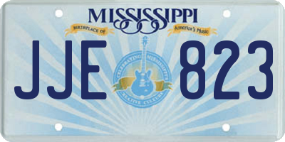 MS license plate JJE823