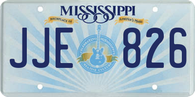 MS license plate JJE826